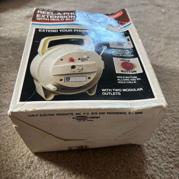 Reel-A-Phone Vintage 1980’s Extension Cord Set With Hold Button - Picture 10 of 12